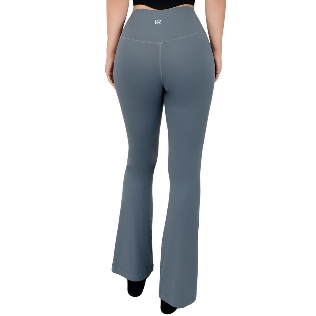 VLIZ High-Rise Sculpting Flare Leggings in Gary, featuring a high-waisted sculpting fit and subtle flare leg design, ideal for yoga, Pilates, cardio, and everyday wear.