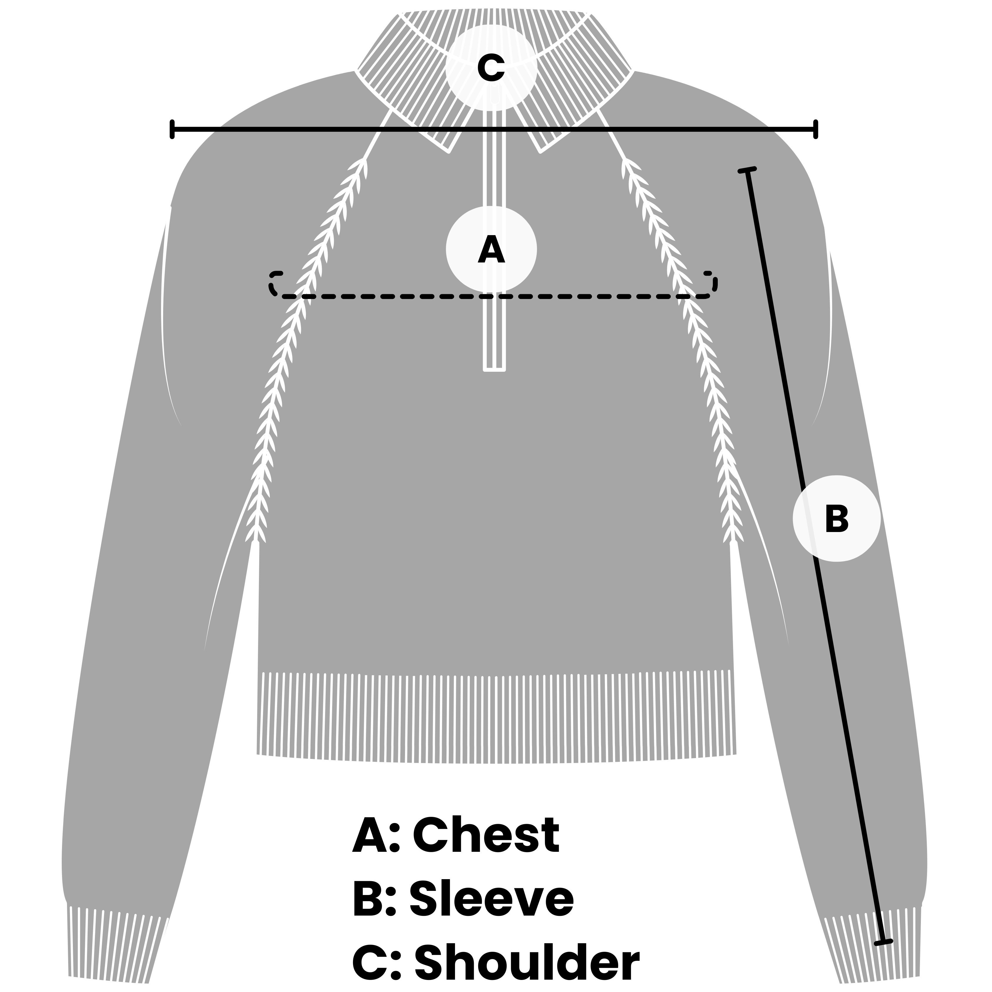 VLIZ Rapid UV Full Zip SlimFit Top measurement 