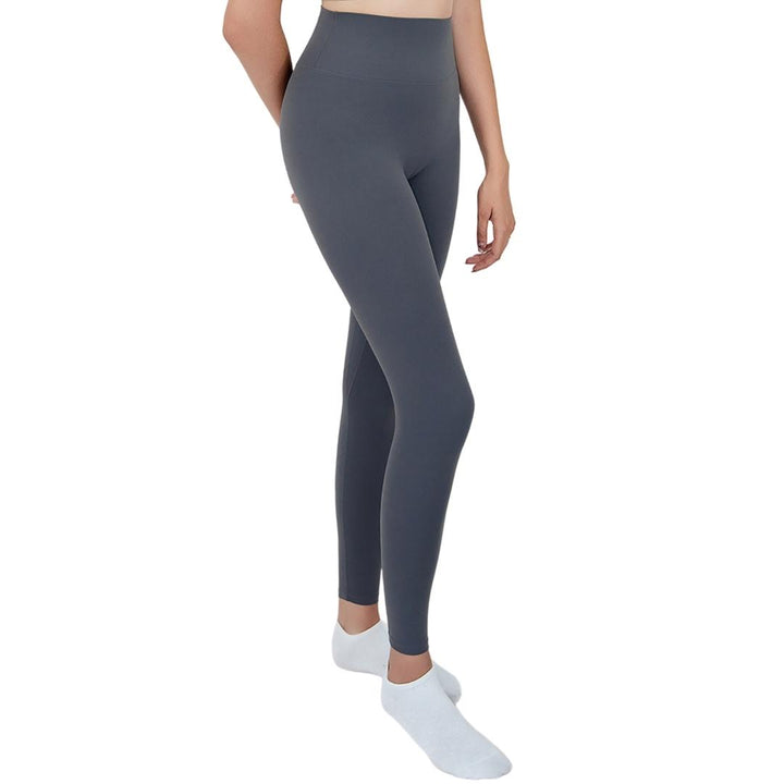 VLIZ Ultra Soft SculptFit Long Leggings in Light Brown, featuring a high-waisted fit and sleek leg contour—ideal for yoga, weight training, Pilates, cardio, and everyday movement.