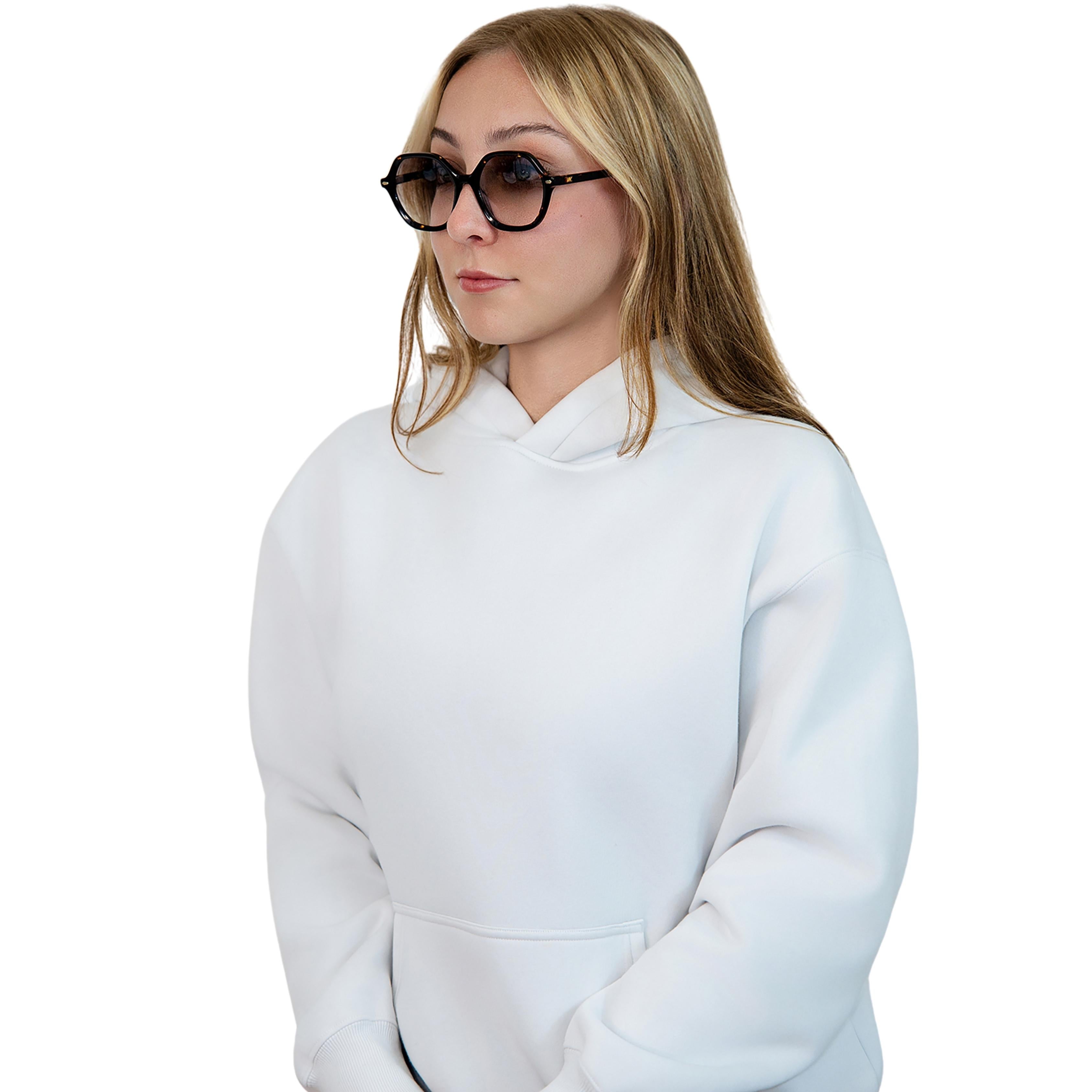 VLIZ Lunelle sunglasses with a tortoise octagon frame and light brown gradient lenses, sculptural silhouette inspired by lunar geometry, engraved logo on temples