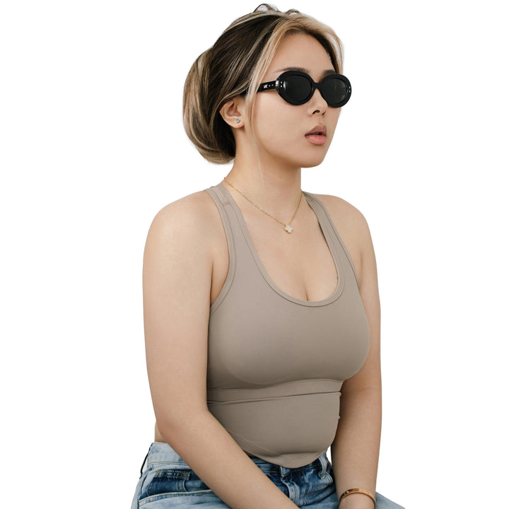 VLIZ Oracle sunglasses with a black wide oval frame, black lenses, retro styling, and engraved logo on temples.